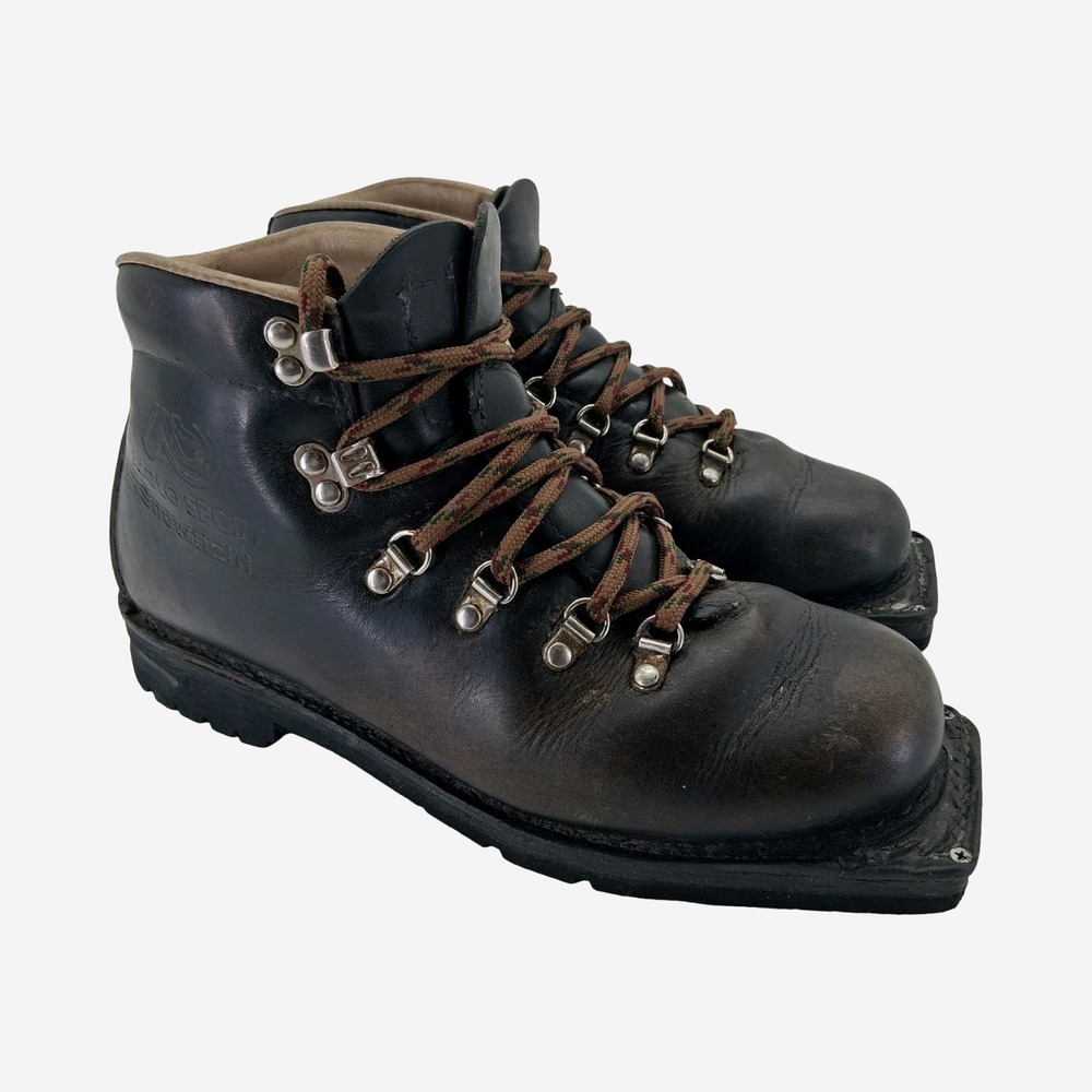Asolo Sport Boots Mens Size 8.5 M Brown Leather Snow Hiking Ankle Vibram Italy